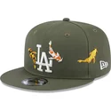 petten-plat-groen-snapback-9fifty-koi-fish-van-los-angeles-dodgers-mlb-van-new-era