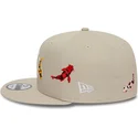 petten-plat-beige-snapback-9fifty-koi-fish-van-new-york-yankees-mlb-van-new-era