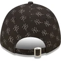 petten-gebogen-zwart-verstelbaar-9forty-monogram-van-new-york-yankees-mlb-van-new-era