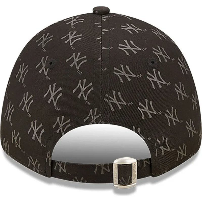 petten-gebogen-zwart-verstelbaar-9forty-monogram-van-new-york-yankees-mlb-van-new-era