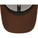 petten-gebogen-bruin-verstelbaar-9forty-monogram-van-new-york-yankees-mlb-van-new-era
