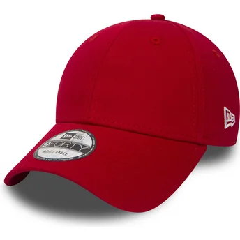 Petten gebogen rood verstelbaar 9FORTY Basic Flag van New Era