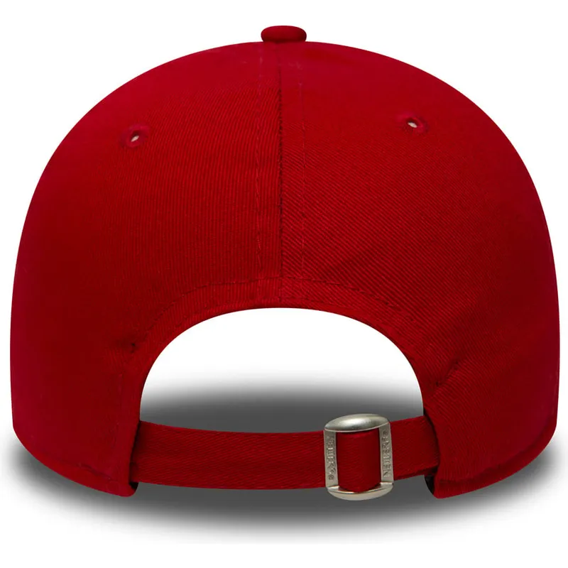 petten-gebogen-rood-verstelbaar-voor-kinderen-9forty-essential-van-new-york-yankees-mlb-van-new-era