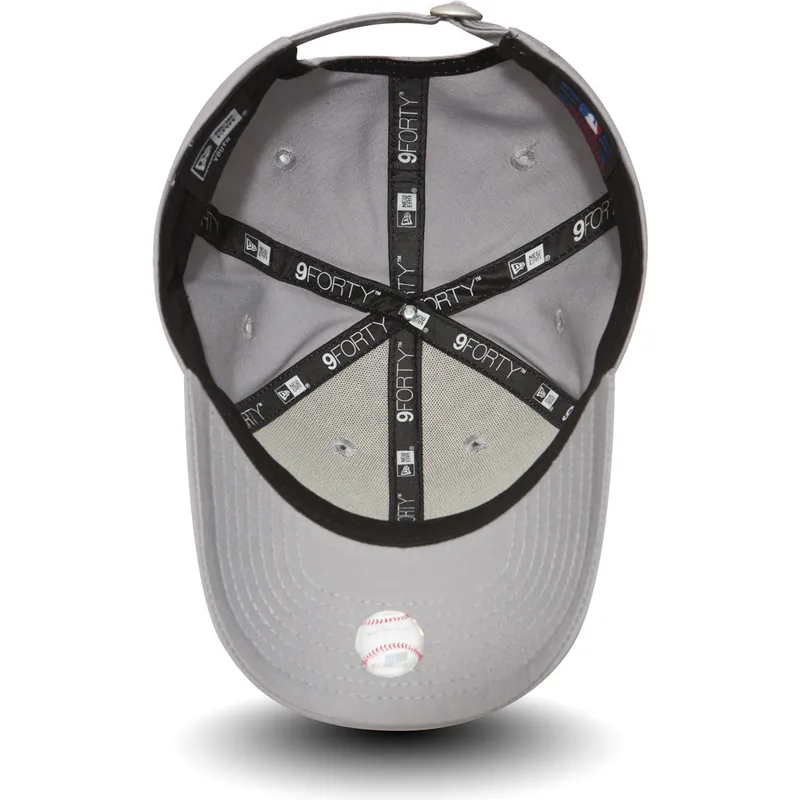 petten-gebogen-grijs-verstelbaar-voor-kinderen-9forty-essential-van-new-york-yankees-mlb-van-new-era