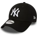 petten-gebogen-zwart-verstelbaar-voor-kinderen-9forty-essential-van-new-york-yankees-mlb-van-new-era