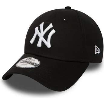 Petten gebogen zwart verstelbaar voor kinderen 9FORTY Essential van New York Yankees MLB van New Era