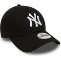 petten-gebogen-zwart-verstelbaar-voor-kinderen-9forty-essential-van-new-york-yankees-mlb-van-new-era