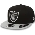 petten-plat-grijs-snapback-9fifty-cotton-block-van-las-vegas-raiders-nfl-van-new-era