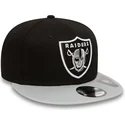 petten-plat-grijs-snapback-9fifty-cotton-block-van-las-vegas-raiders-nfl-van-new-era