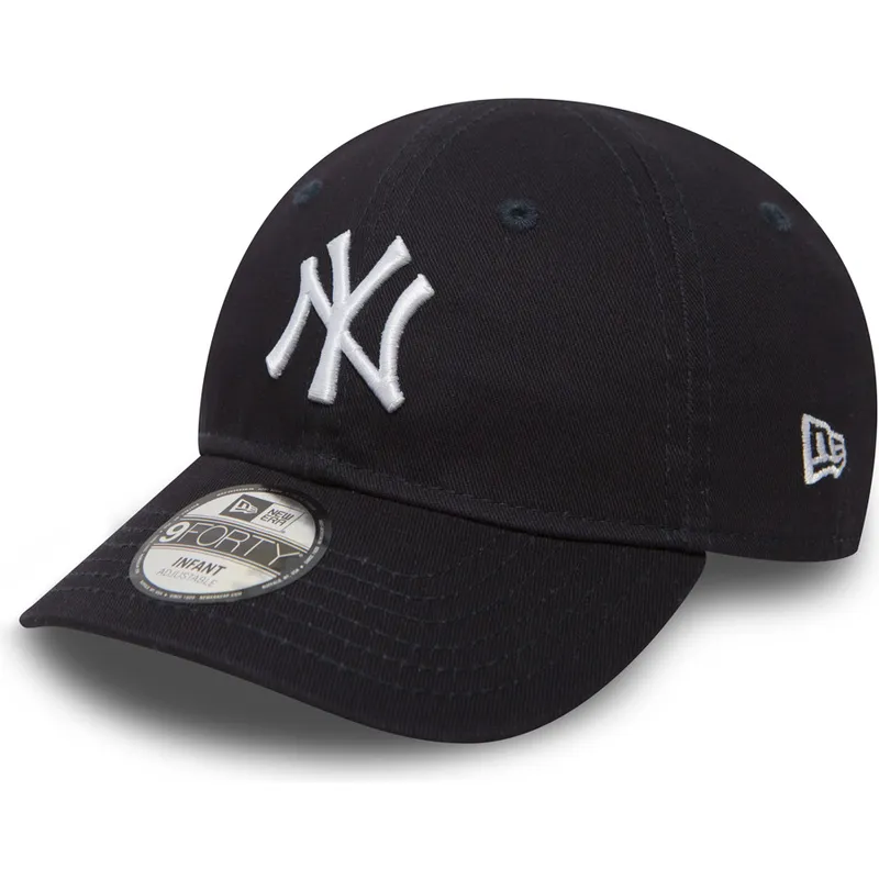 petten-gebogen-blauw-verstelbaar-voor-kinderen-9forty-essential-van-new-york-yankees-mlb-van-new-era