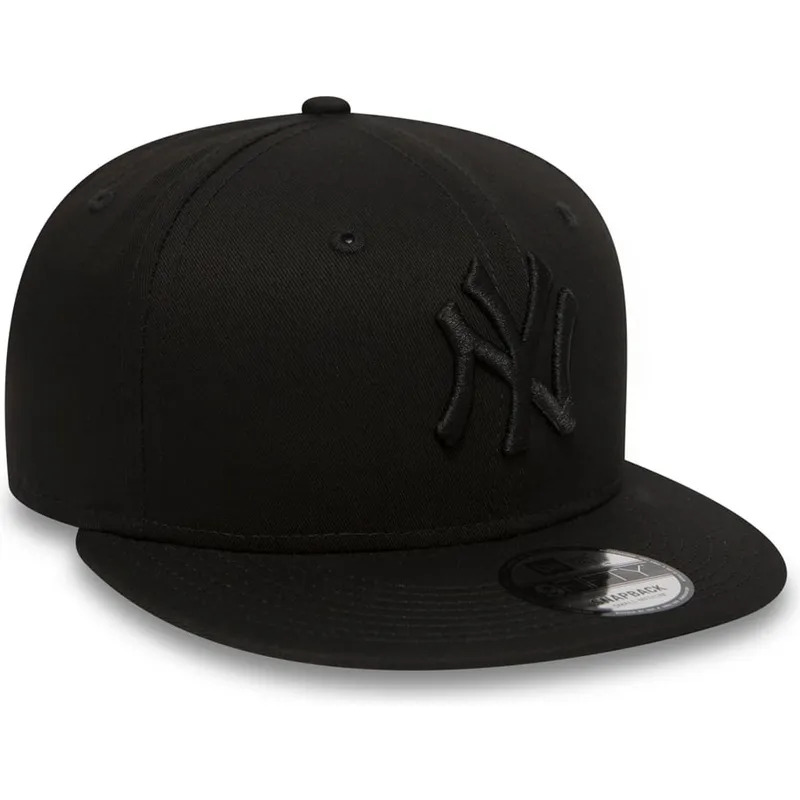 petten-plat-zwart-snapback-9fifty-black-on-black-van-new-york-yankees-mlb-van-new-era