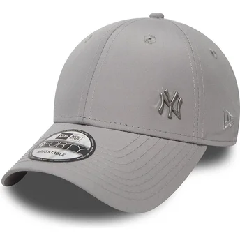 Petten gebogen grijs verstelbaar 9FORTY Flawless van New York Yankees MLB van New Era