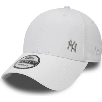 Petten gebogen wit verstelbaar 9FORTY Flawless van New York Yankees MLB van New Era