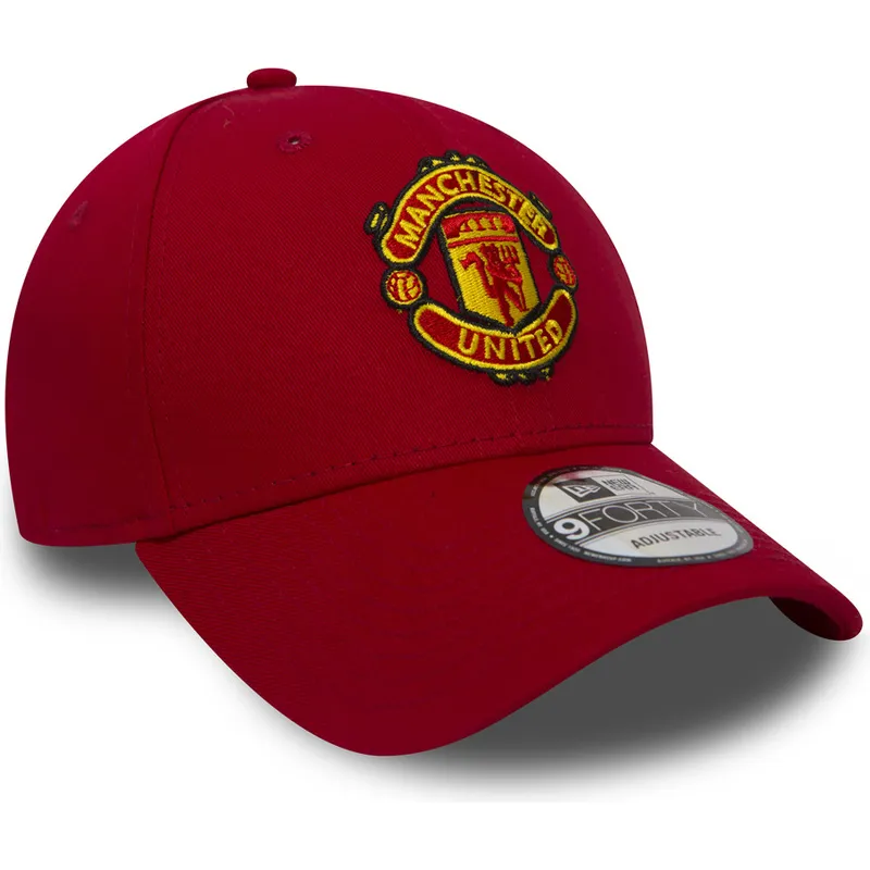petten-gebogen-rood-verstelbaar-9forty-essential-van-manchester-united-football-club-premier-league-van-new-era