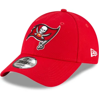 Petten gebogen rood verstelbaar 9FORTY van Tampa Bay Buccaneers NFL van New Era