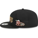 petten-plat-zwart-snapback-9fifty-post-up-pin-van-los-angeles-lakers-nba-van-new-era