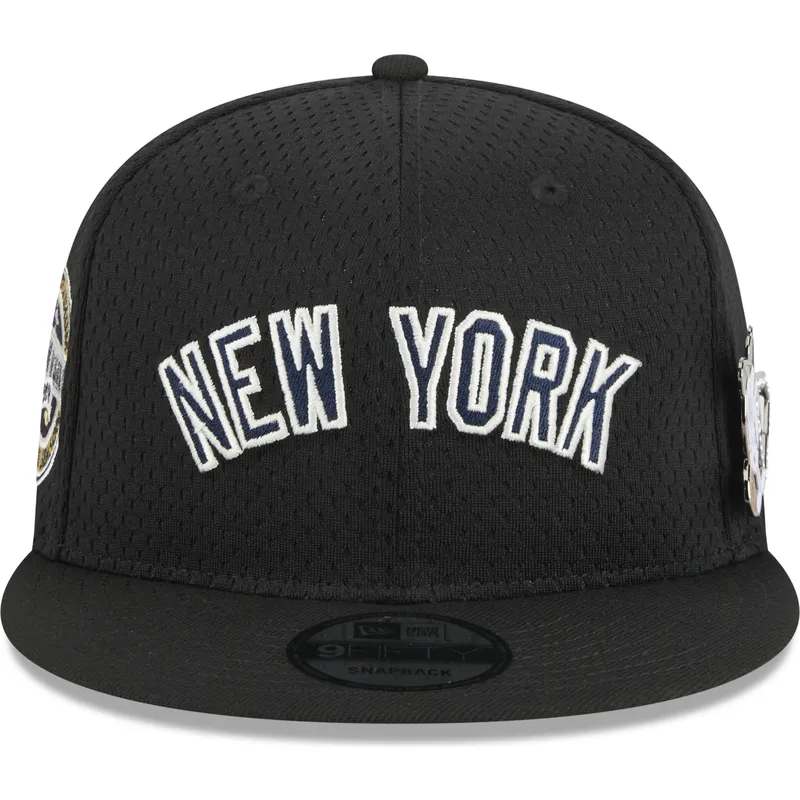 petten-plat-zwart-snapback-9fifty-post-up-pin-van-new-york-yankees-mlb-van-new-era