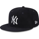 petten-plat-marineblauw-fitted-59fifty-throwback-cord-van-new-york-yankees-mlb-van-new-era