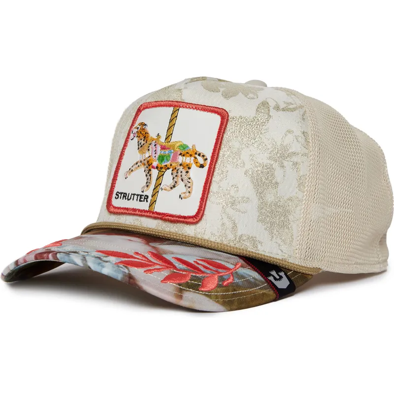 petten-gebogen-beige-snapback-multicolor-strutter-quid-glorier-carousel-the-farm-van-goorin-bros