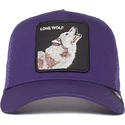 petten-gebogen-paars-snapback-the-lone-wolf-the-farm-van-goorin-bros