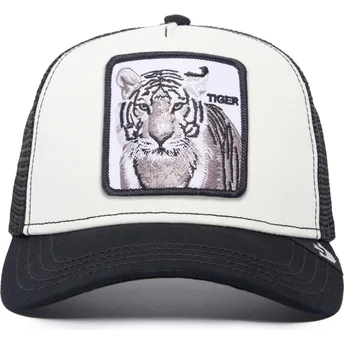 petten-gebogen-zwart-snapback-the-white-tiger-the-farm-van-goorin-bros