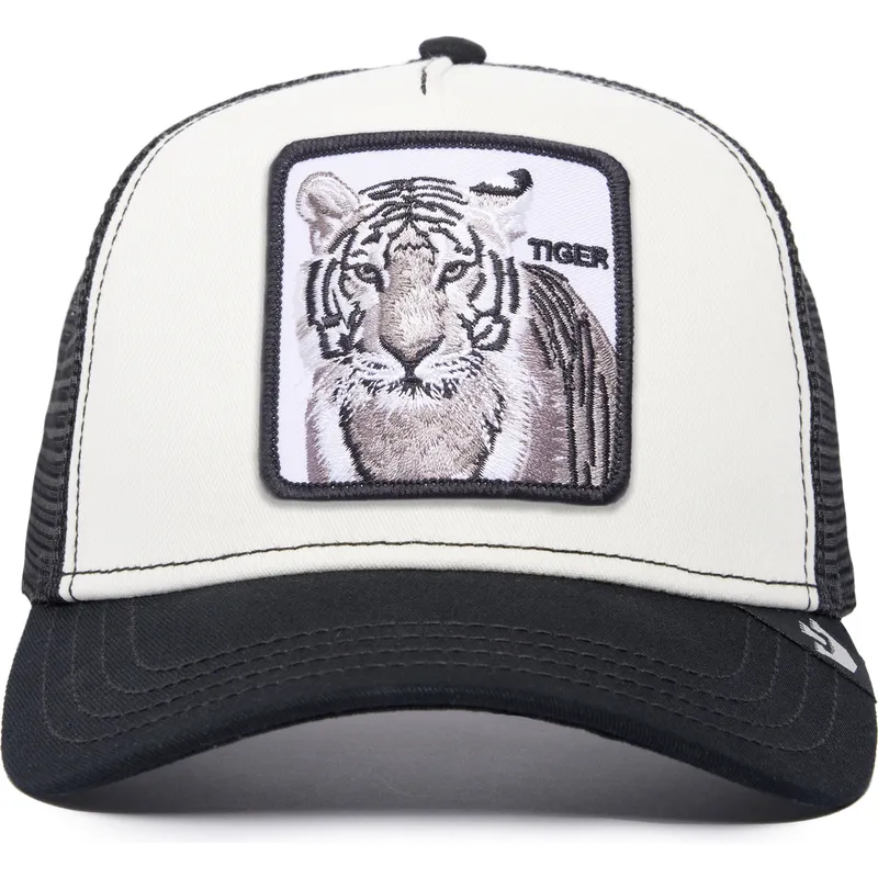 petten-gebogen-zwart-snapback-the-white-tiger-the-farm-van-goorin-bros