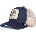 petten-gebogen-marineblauw-snapback-the-nuts-squirrel-the-farm-van-goorin-bros