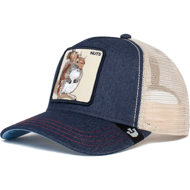 petten-gebogen-marineblauw-snapback-the-nuts-squirrel-the-farm-van-goorin-bros
