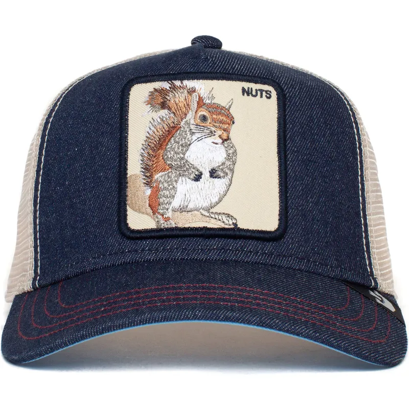 petten-gebogen-marineblauw-snapback-the-nuts-squirrel-the-farm-van-goorin-bros