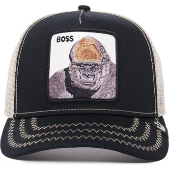 petten-gebogen-zwart-snapback-the-boss-the-farm-van-goorin-bros