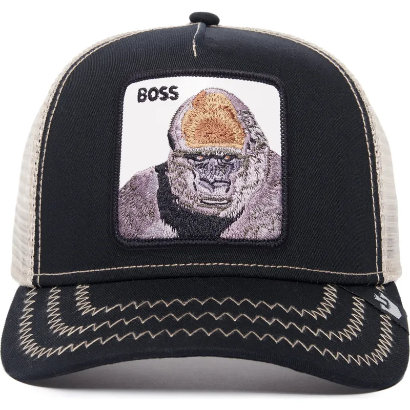 petten-gebogen-zwart-snapback-the-boss-the-farm-van-goorin-bros