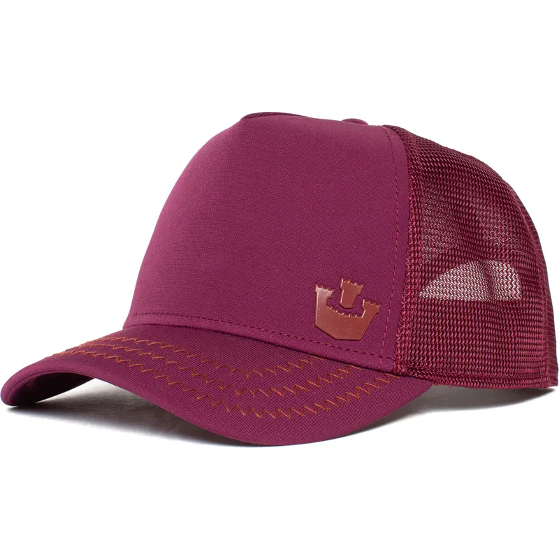 petten-gebogen-rood-snapback-gateway-the-farm-van-goorin-bros