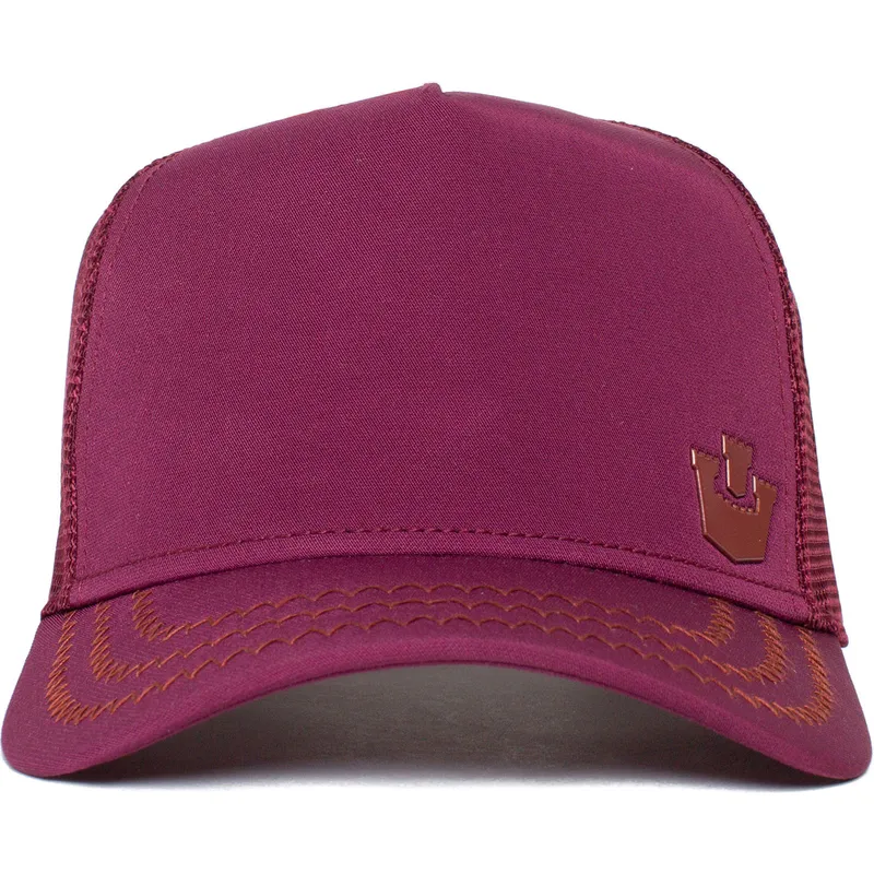 petten-gebogen-rood-snapback-gateway-the-farm-van-goorin-bros