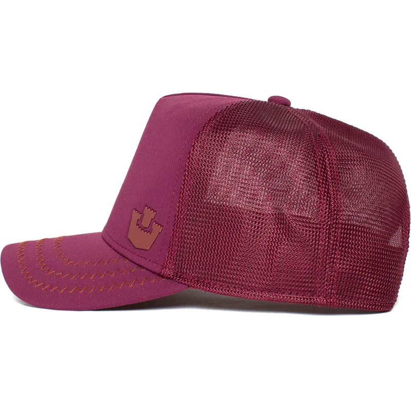 petten-gebogen-rood-snapback-gateway-the-farm-van-goorin-bros