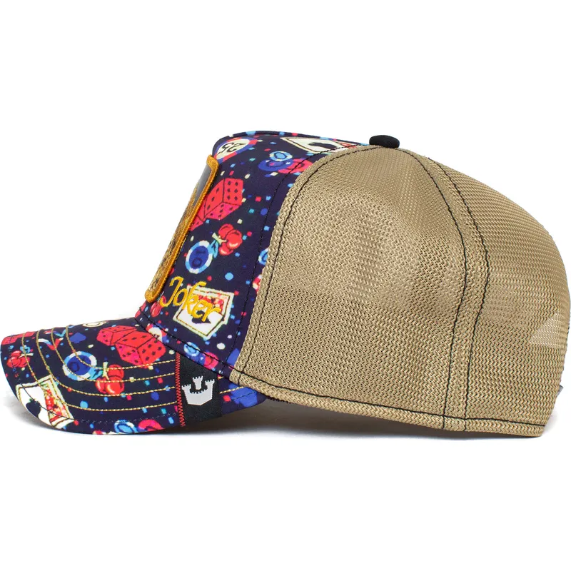 petten-gebogen-meerkleurig-snapback-joker-poker-face-casino-the-farm-van-goorin-bros
