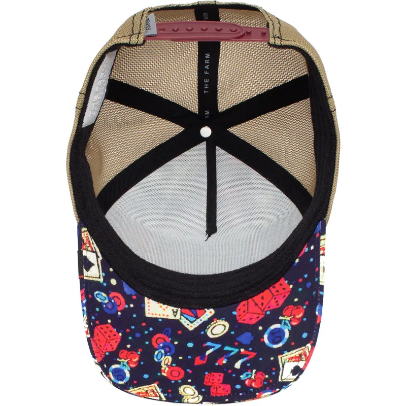 petten-gebogen-meerkleurig-snapback-joker-poker-face-casino-the-farm-van-goorin-bros
