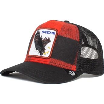 petten-gebogen-rood-snapback-freedom-ski-free-the-farm-van-goorin-bros