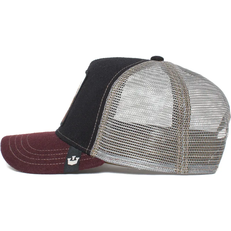 petten-gebogen-zwart-snapback-king-circwool-of-life-the-farm-van-goorin-bros