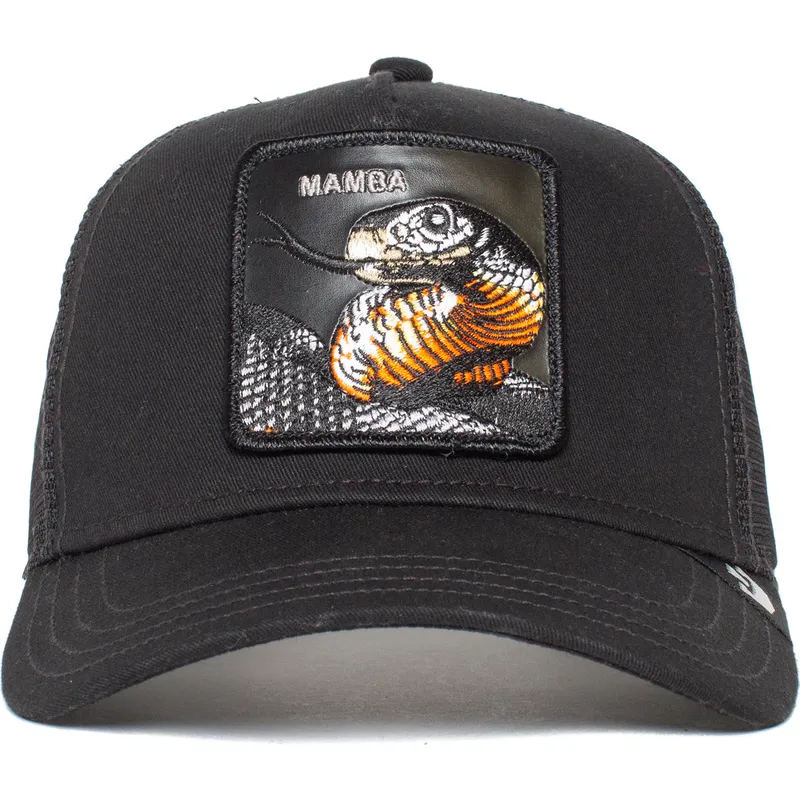 petten-gebogen-zwart-snapback-mamba-the-farm-van-goorin-bros
