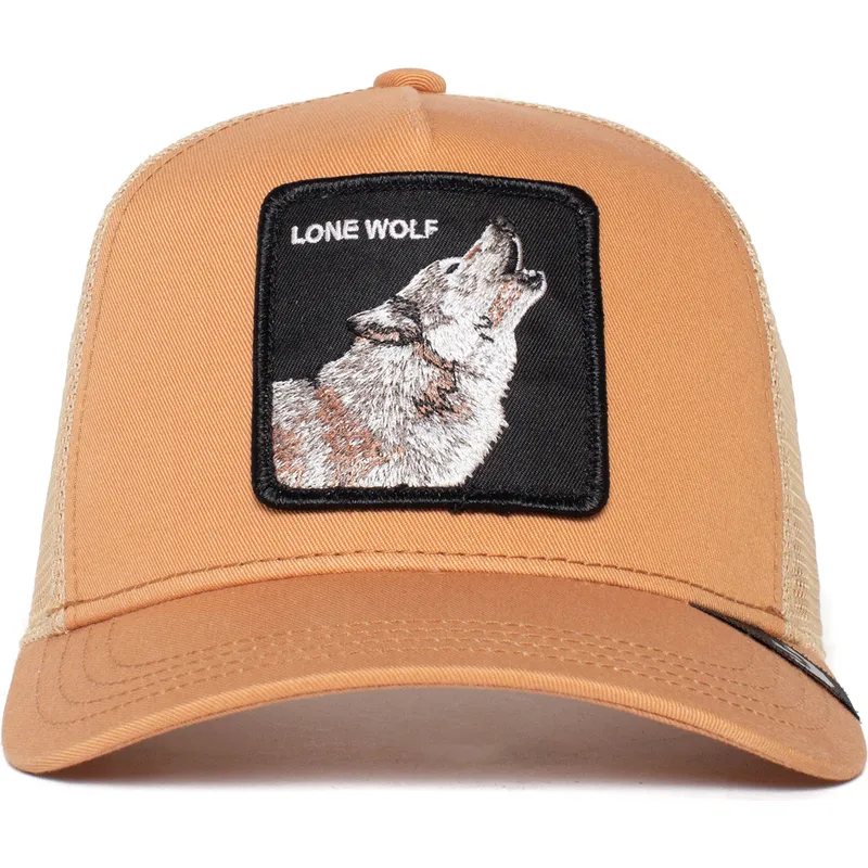 petten-oranje-snapback-lone-wolf-truckin-the-farm-van-goorin-bros