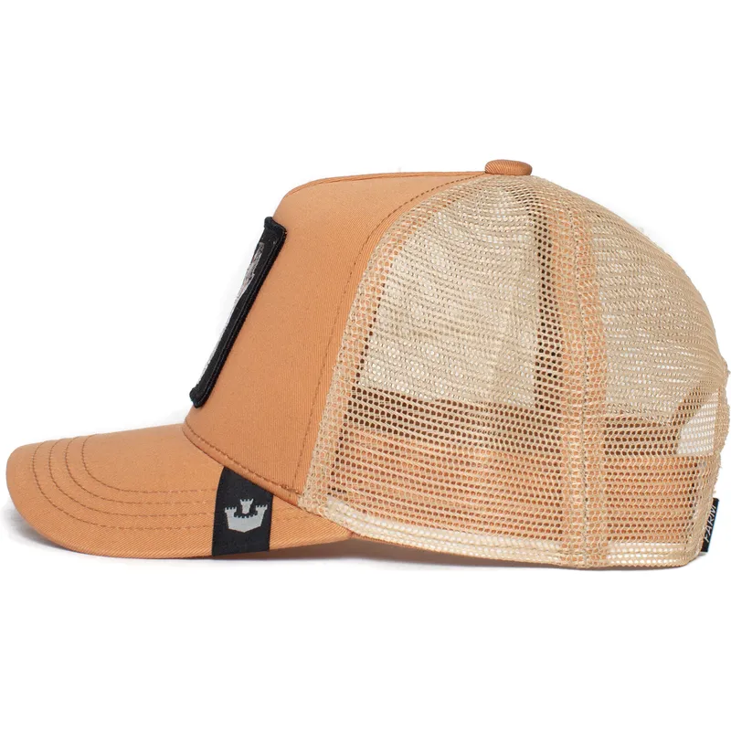 petten-oranje-snapback-lone-wolf-truckin-the-farm-van-goorin-bros