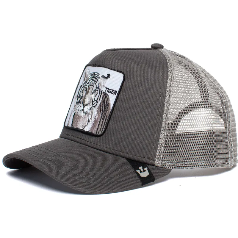 petten-gebogen-grijs-snapback-the-white-tiger-the-farm-van-goorin-bros