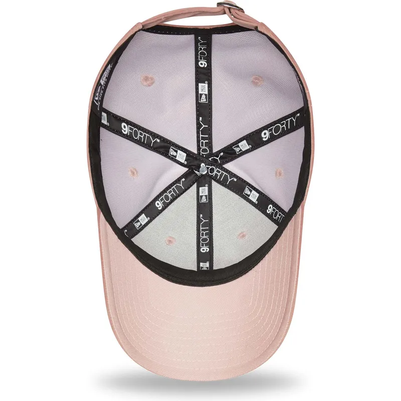 petten-gebogen-roze-verstelbaar-9forty-velour-van-new-york-yankees-mlb-van-new-era