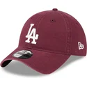 petten-gebogen-rood-verstelbaar-9twenty-league-essential-van-los-angeles-dodgers-mlb-van-new-era