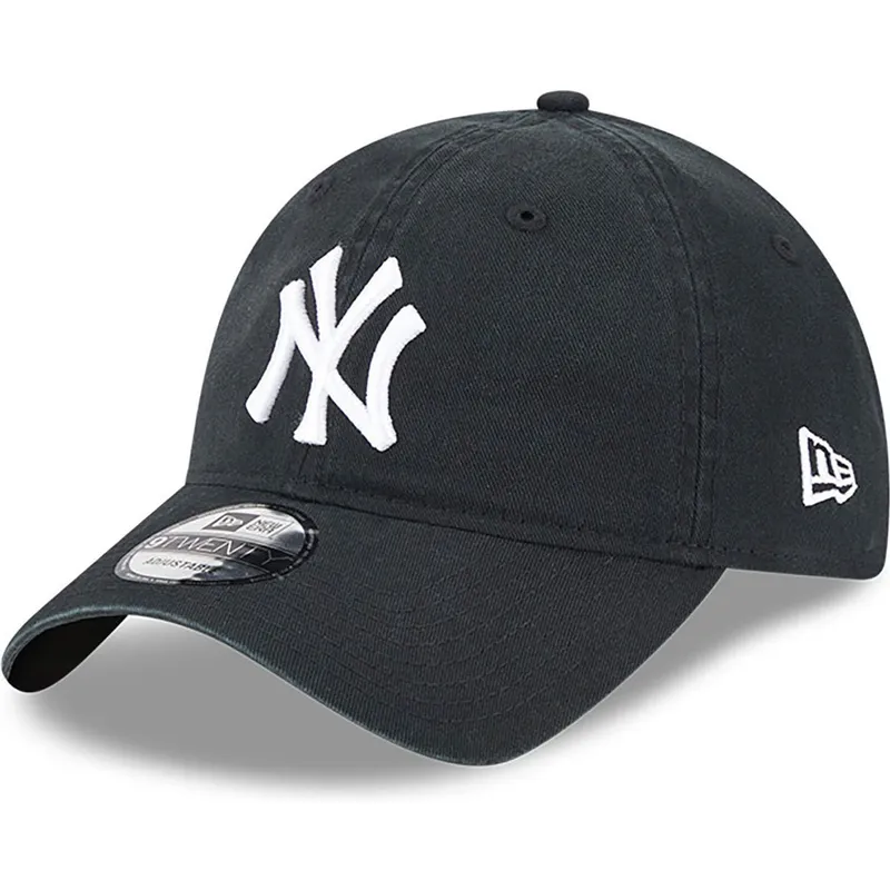 petten-gebogen-zwart-verstelbaar-9twenty-league-essential-van-new-york-yankees-mlb-van-new-era