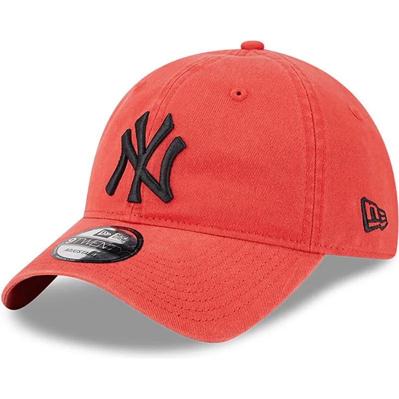 petten-gebogen-rood-verstelbaar-9twenty-league-essential-van-new-york-yankees-mlb-van-new-era