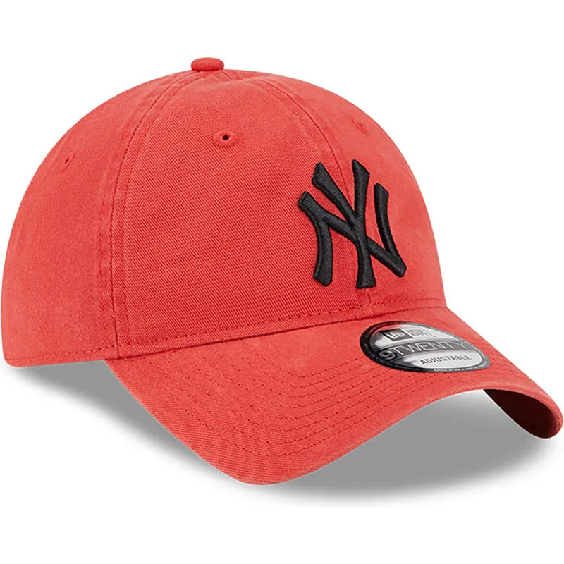 petten-gebogen-rood-verstelbaar-9twenty-league-essential-van-new-york-yankees-mlb-van-new-era