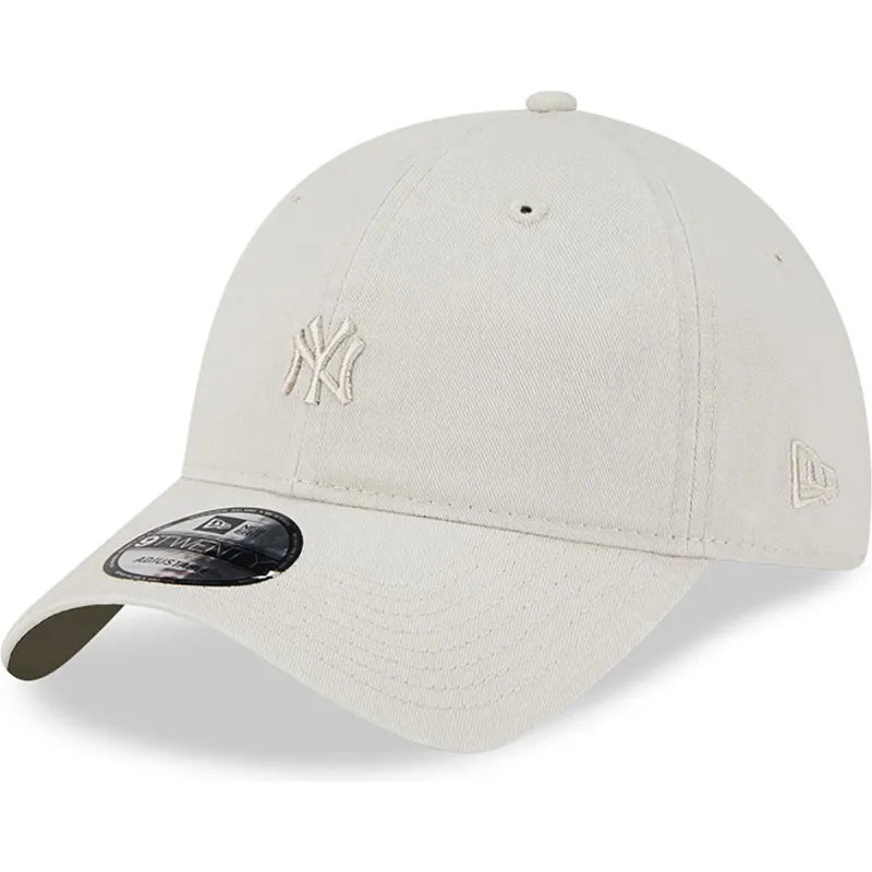 petten-gebogen-beige-verstelbaar-9twenty-mini-van-new-york-yankees-mlb-van-new-era