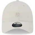 petten-gebogen-beige-verstelbaar-9twenty-mini-van-new-york-yankees-mlb-van-new-era