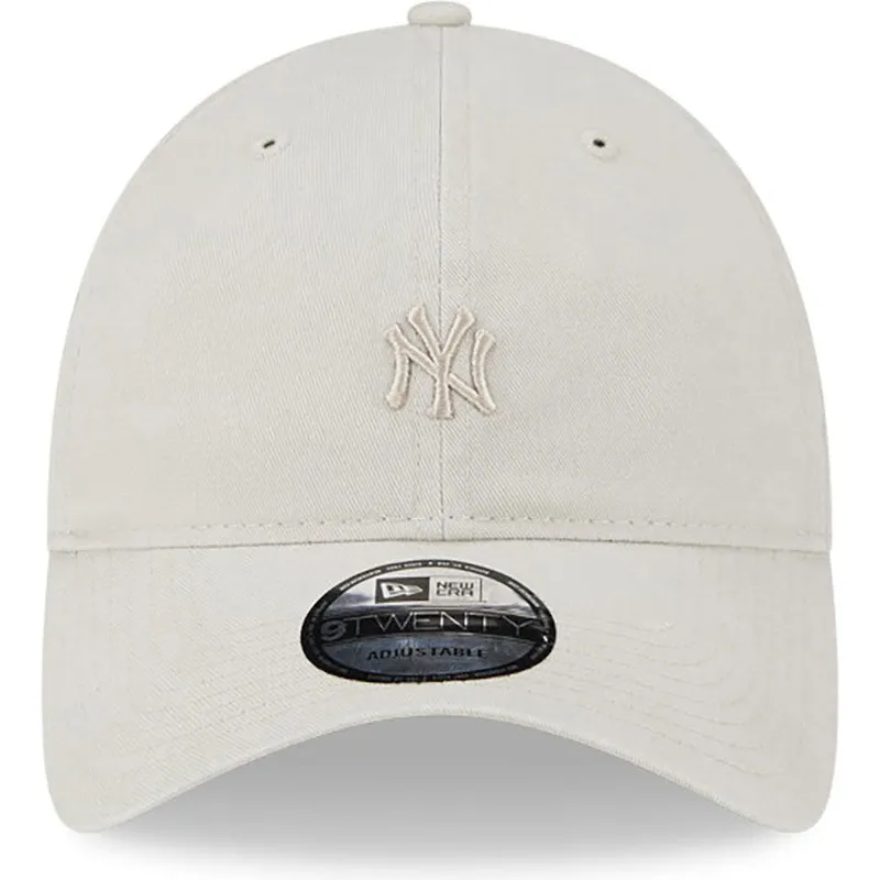 petten-gebogen-beige-verstelbaar-9twenty-mini-van-new-york-yankees-mlb-van-new-era